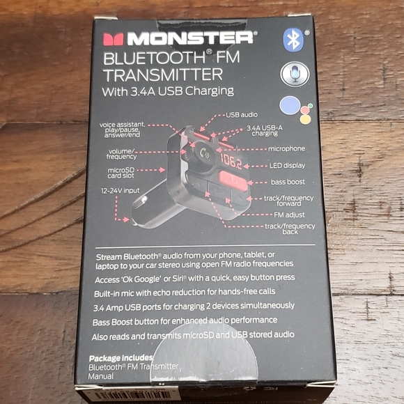 Monster Bluetooth FM Transmitter - Picture 2 of 2